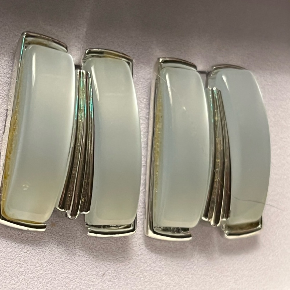 Vintage CORO Moonglow Sconce earring clip ons
